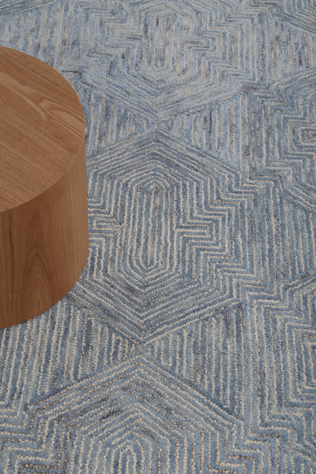 Aquila 06A  Blue/ Grey Wool Rug