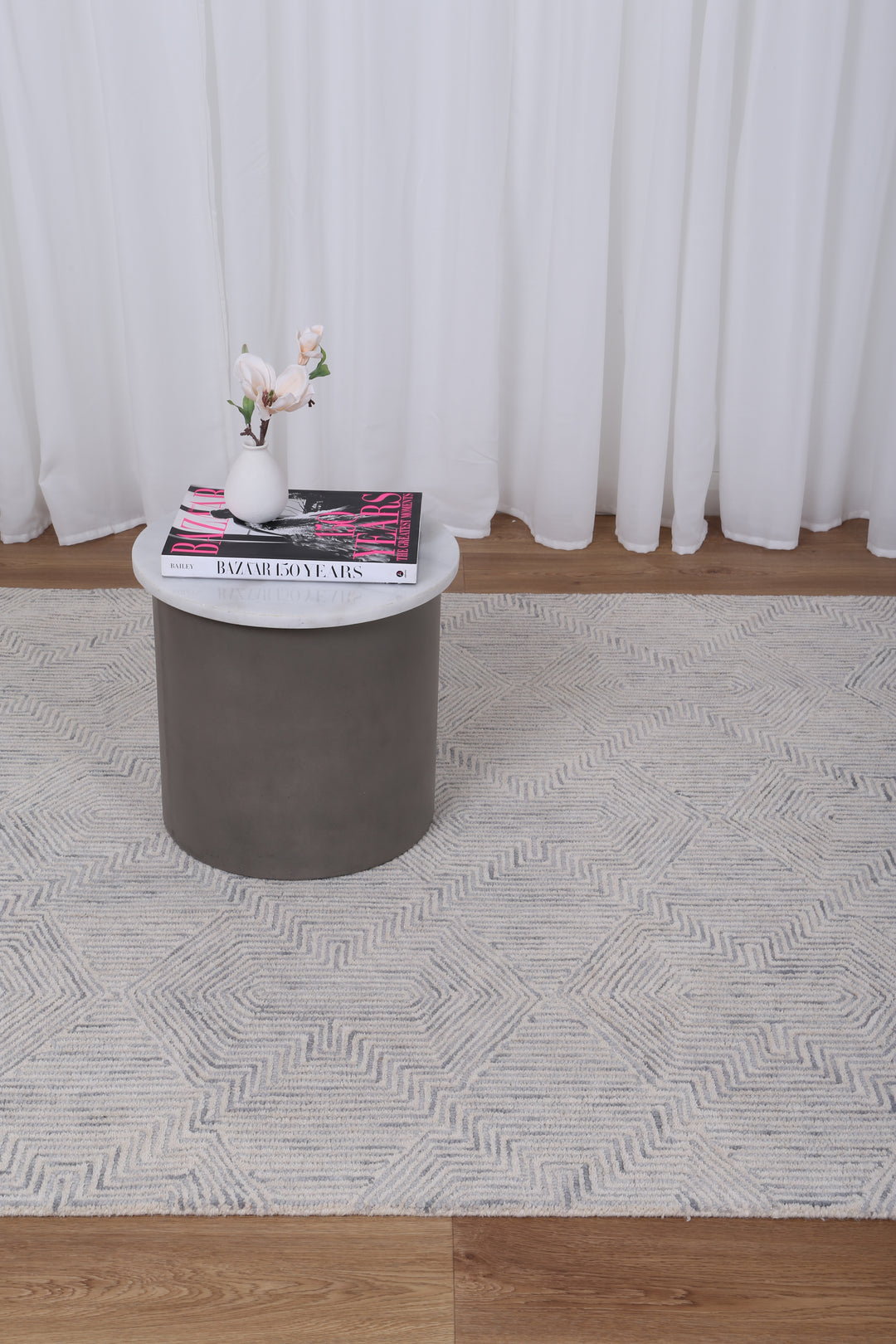 Aquila 06B Grey Rug Wool Rug