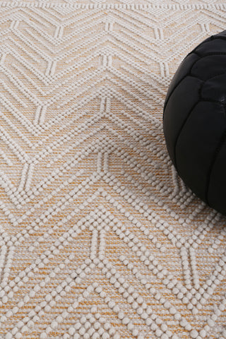 Perla Zoe Mustard Wool Rug