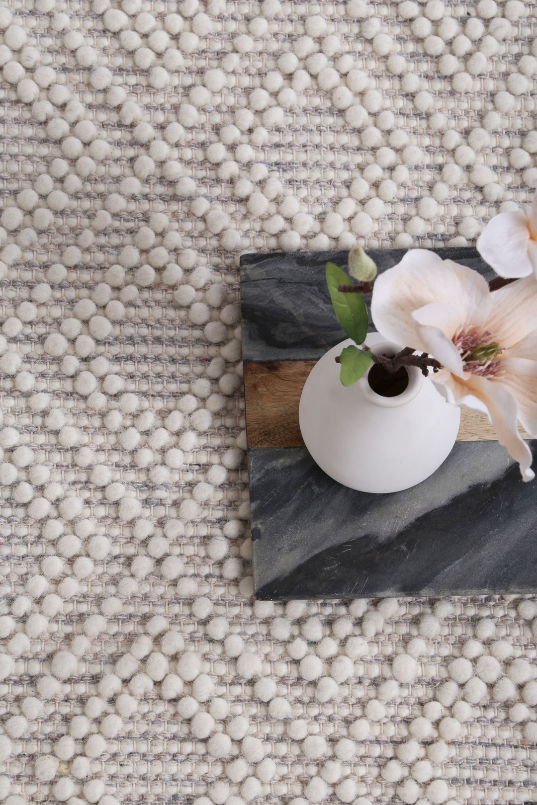 Perla Ada Grey Rug (No Fringe)