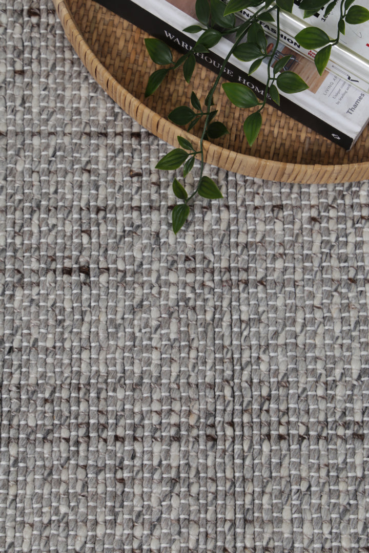 Clara Grey Wool Rug
