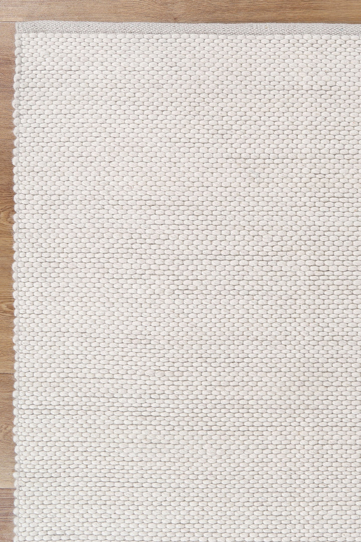 Scandi Contemporary Ivory Wool Rug