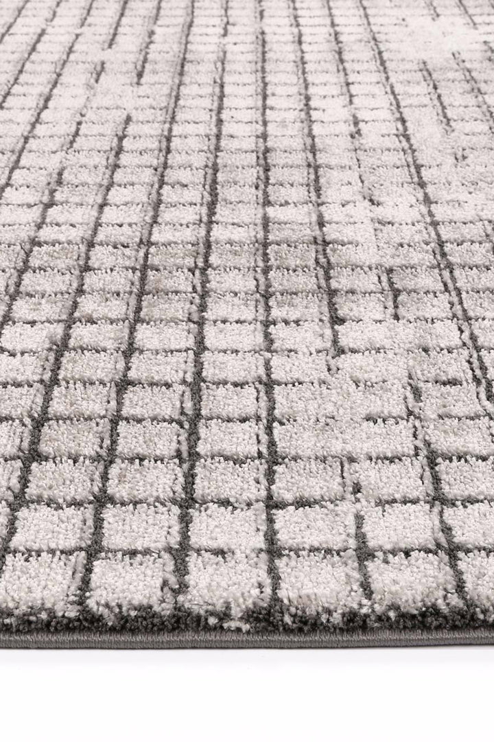 Alps Grey Cubic Rug