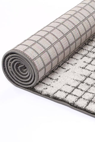 Alps Grey Cubic Rug