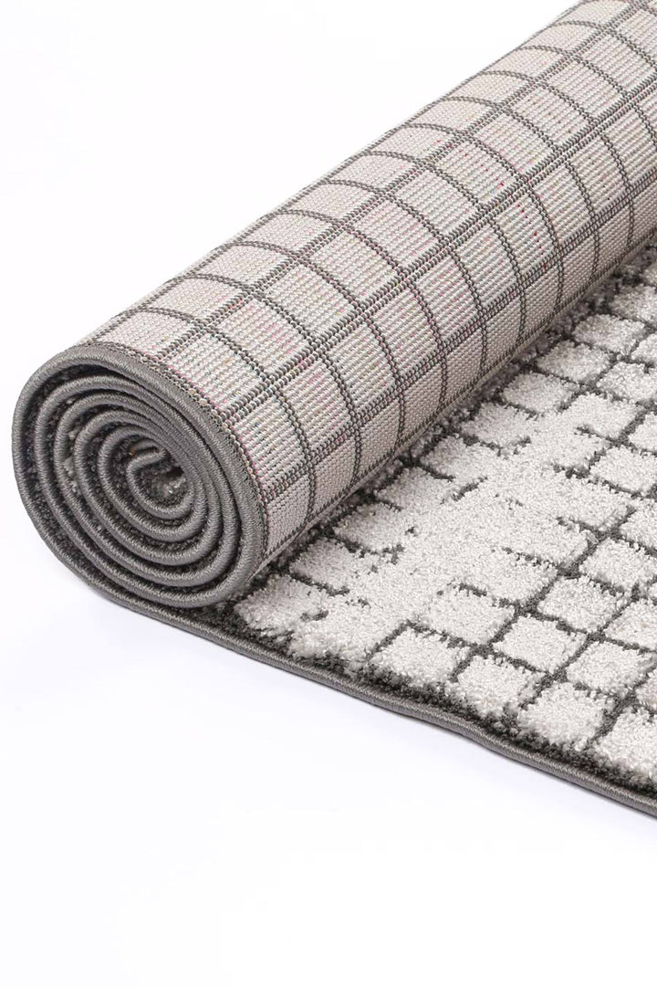 Alps Grey Cubic Rug