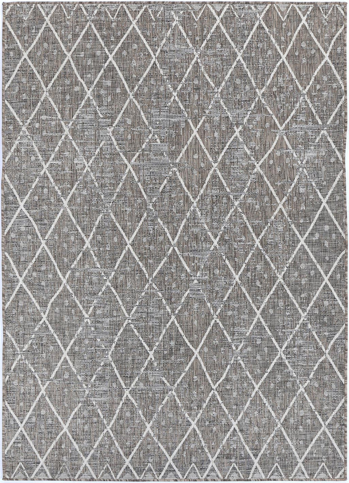 Alfresco Ash Trellis Flatweave Rug