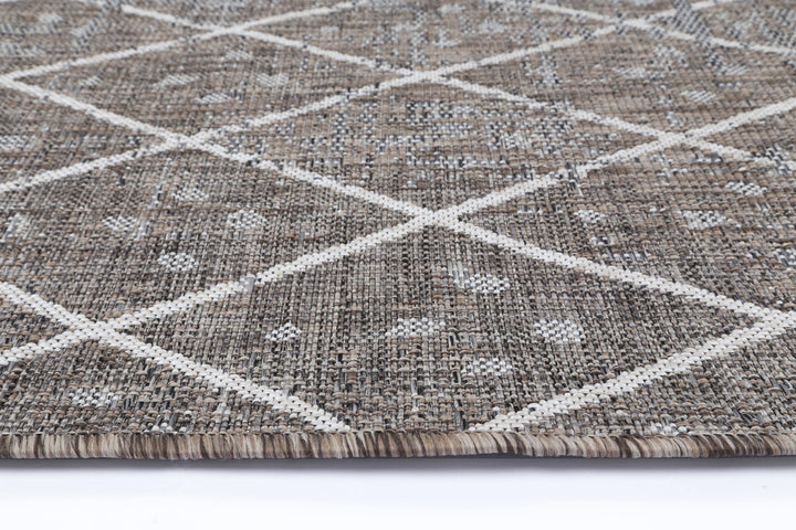 Alfresco Ash Trellis Flatweave Rug