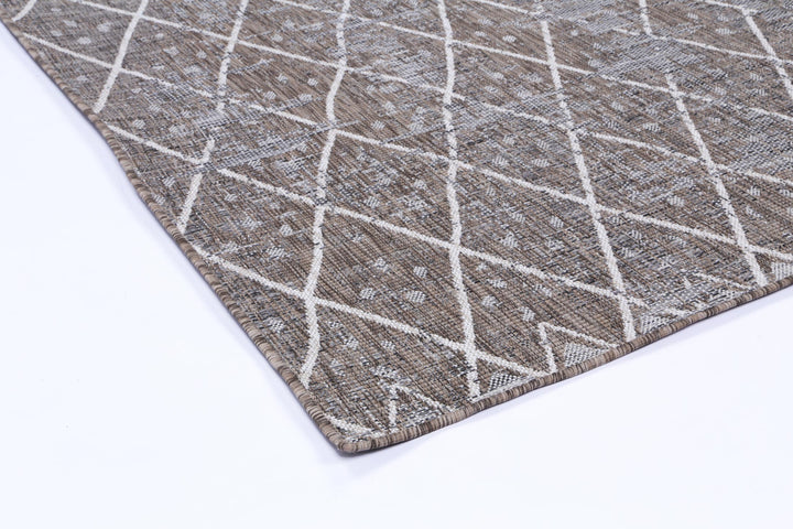Alfresco Ash Trellis Flatweave Rug