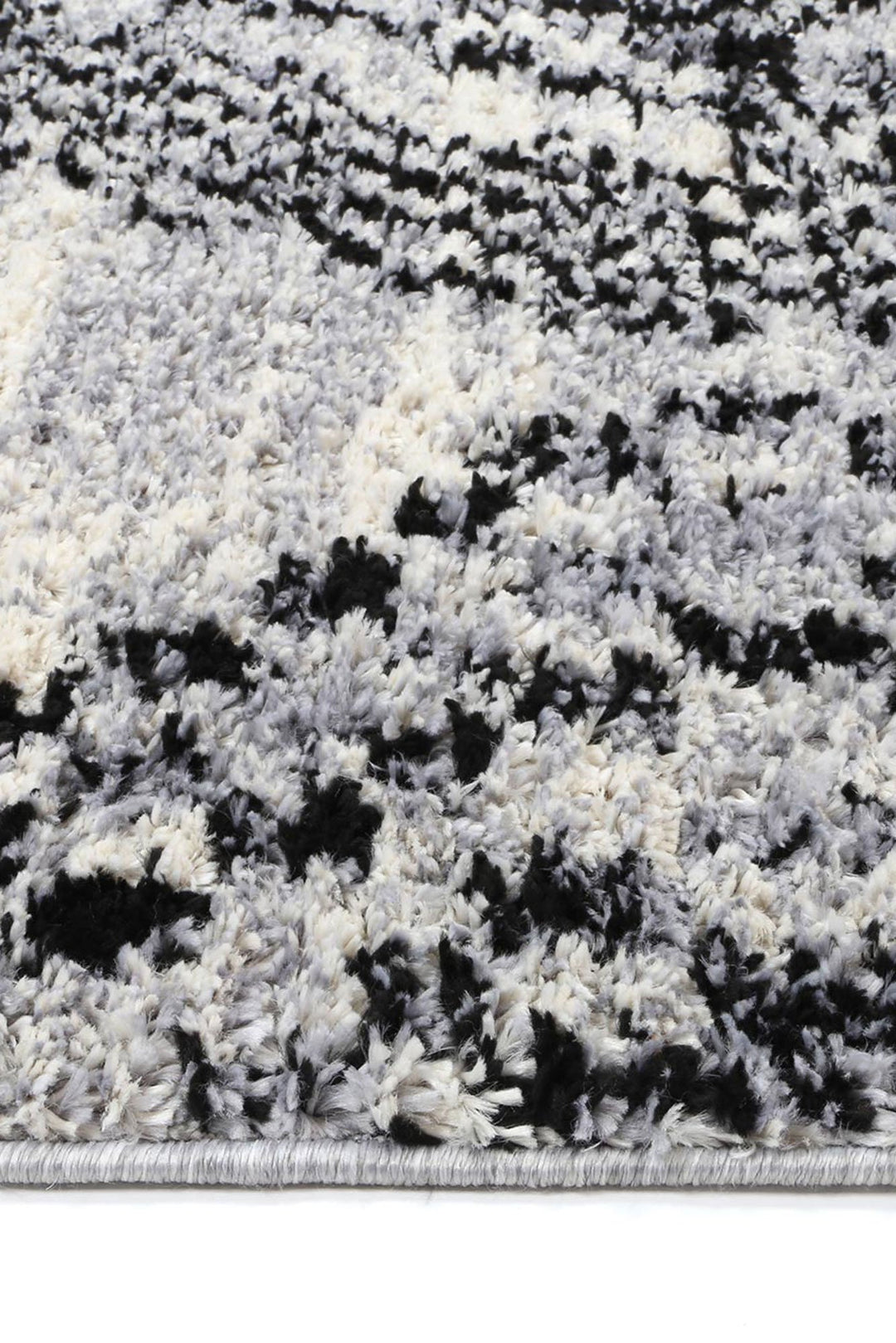 Deano Grey Boho Diamond Rug