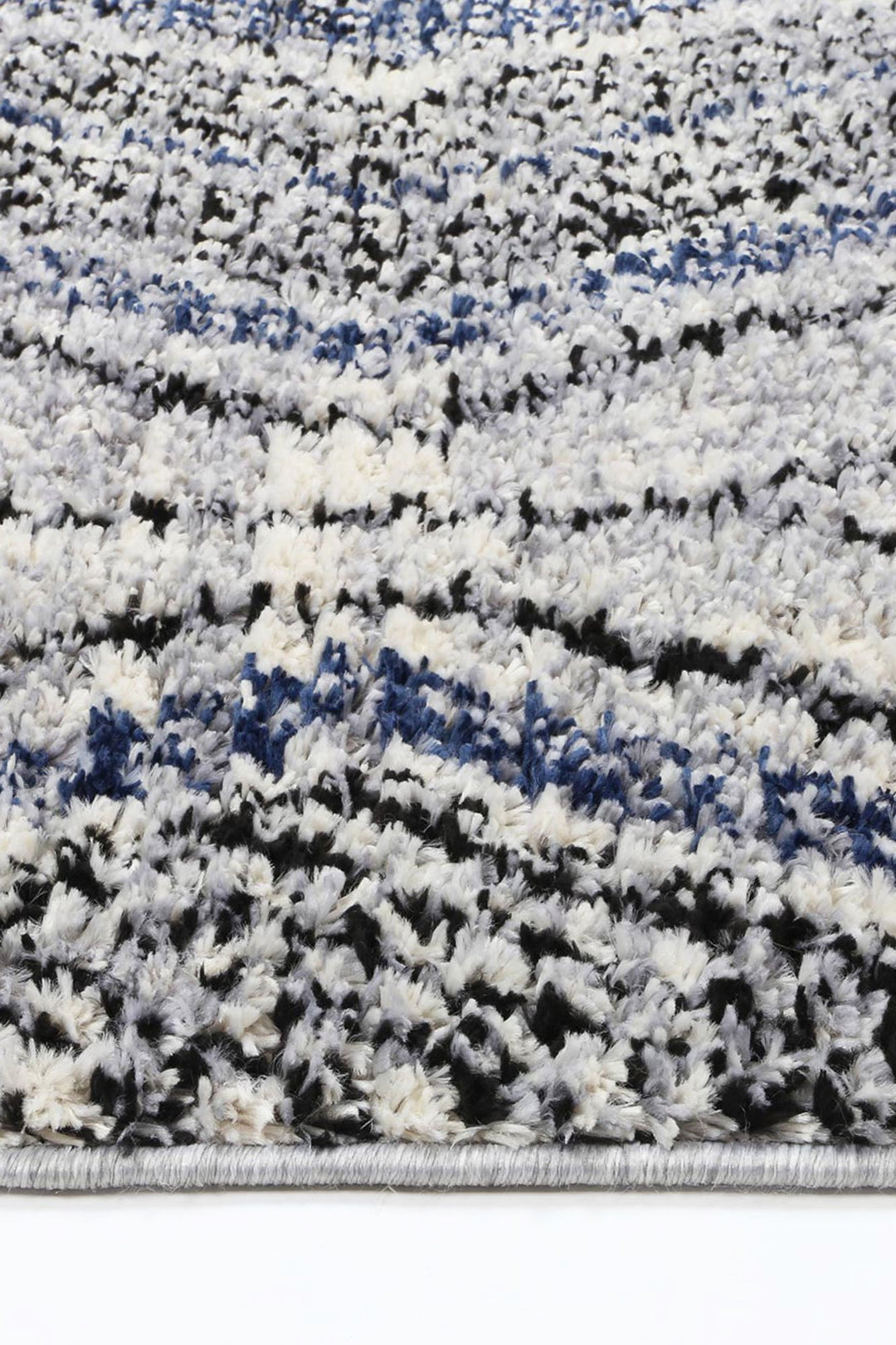 Deano Navy Blue Geometric Rug