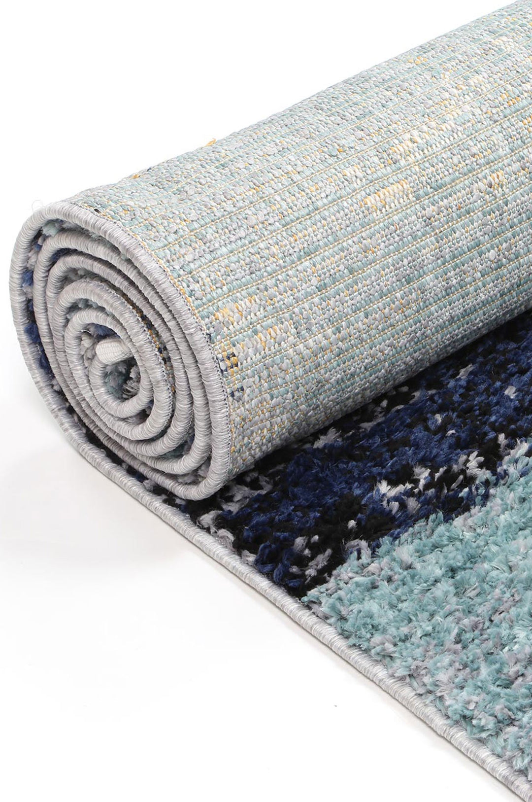 Deano Navy Blue Abstract Rug