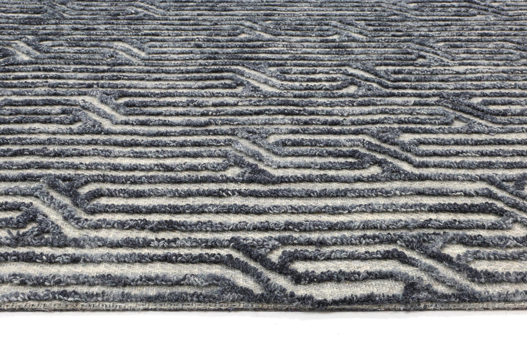 Andalusia  Almeria Blue Contemporary Rug