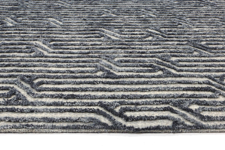 Andalusia  Almeria Blue Contemporary Rug