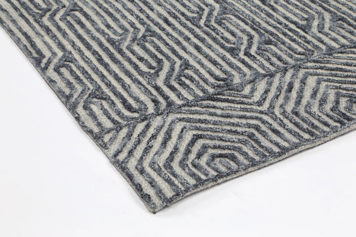 Andalusia  Almeria Blue Contemporary Rug