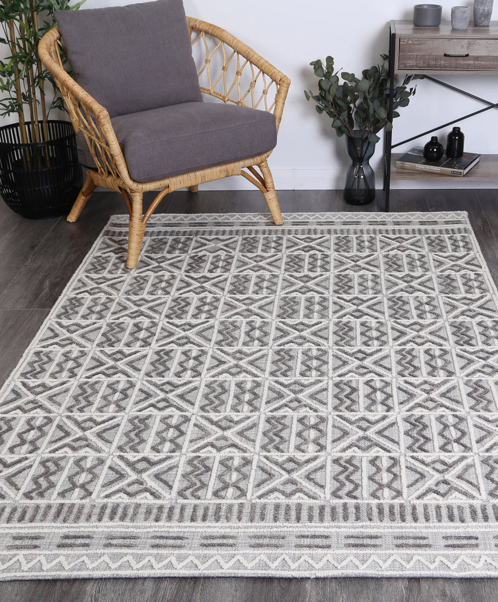 Andalusia  Cordoba Grey Contemporary Rug