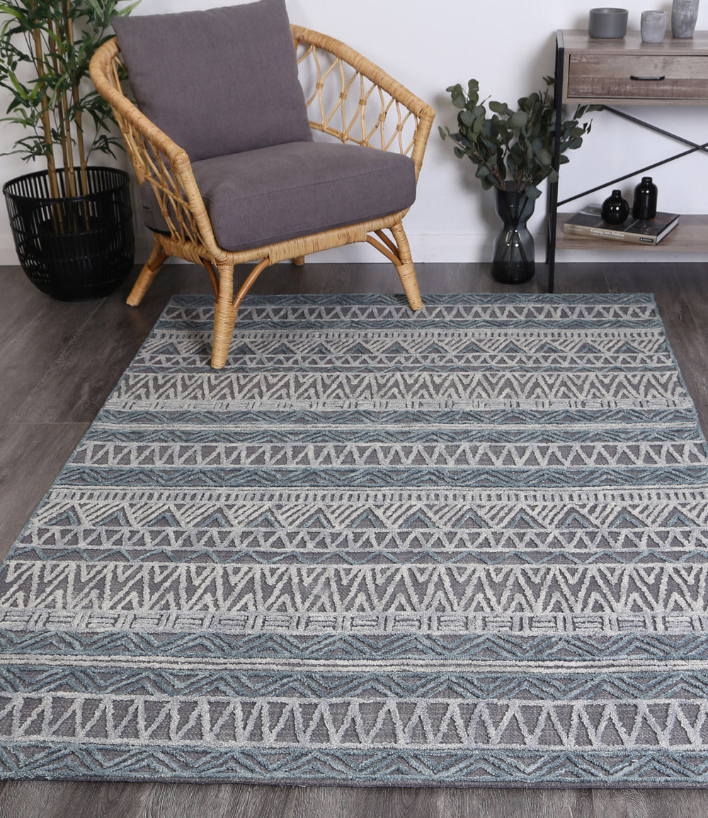 Andalusia  Cazorla Charcoal Contemporary Rug