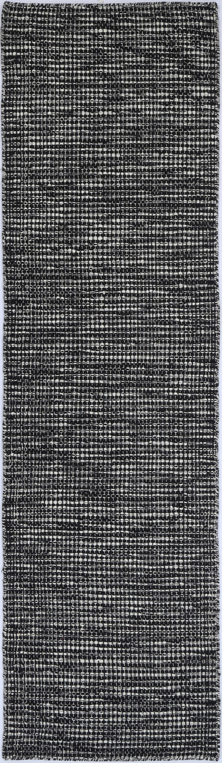 Nordic Black White Reversible Wool Hall Runner
