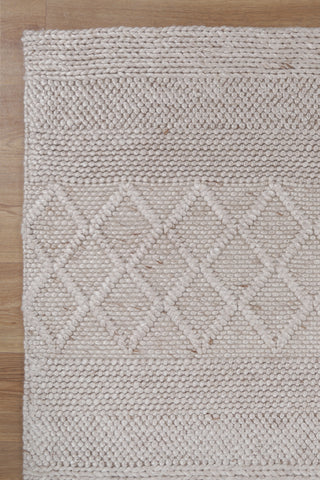 Bella Textured Multi Weave Natural Wool Rug