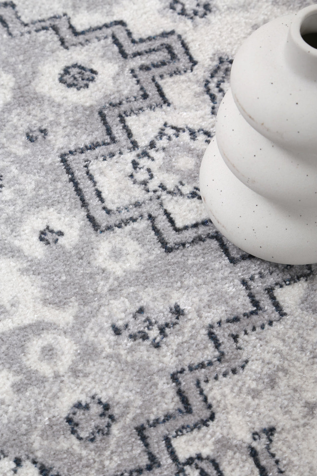 Haven Mundra Grey Tribal Soft Rug