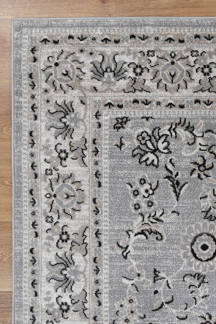 Haven Hamburg Grey Traditional  Rug