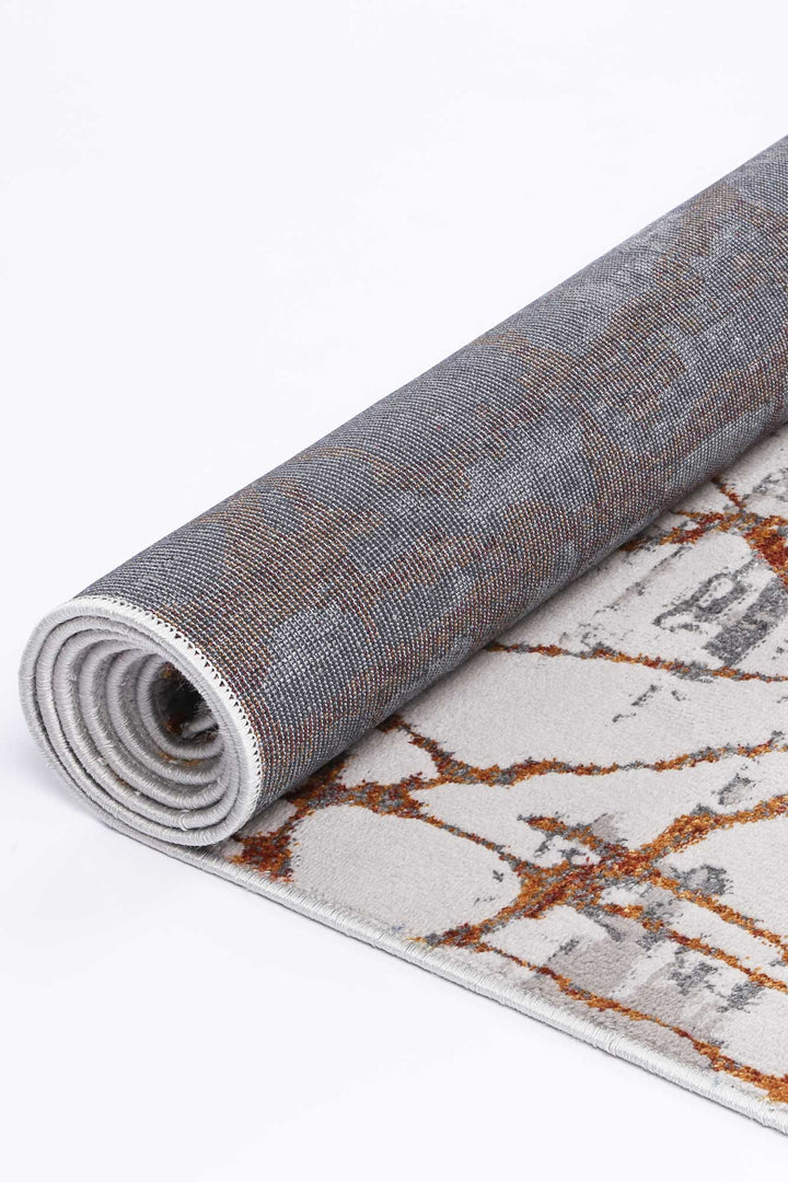 Madison Geometric Rust Rug