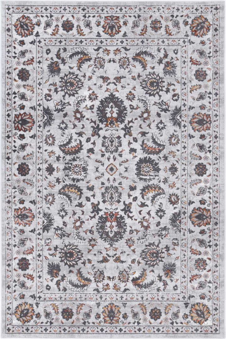 Madison Dark Grey Floral Rug