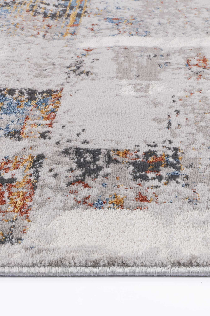 Madison Grey Rust Abstract Rug