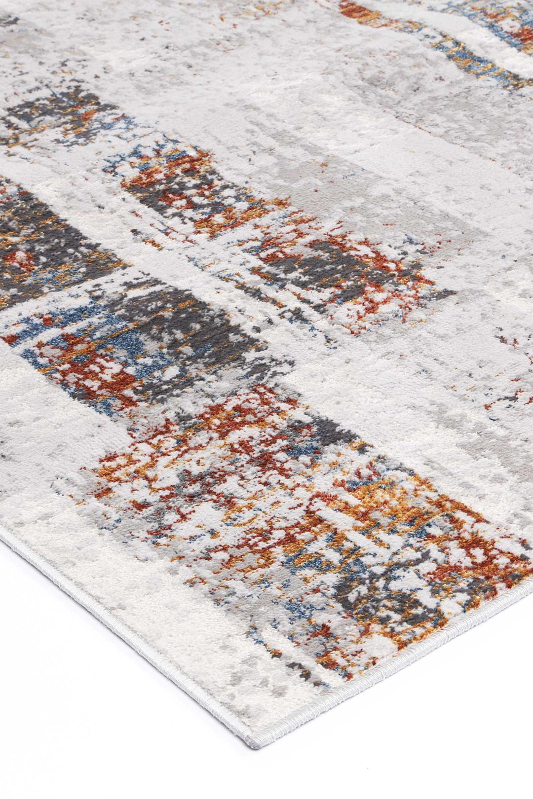 Madison Grey Rust Abstract Rug