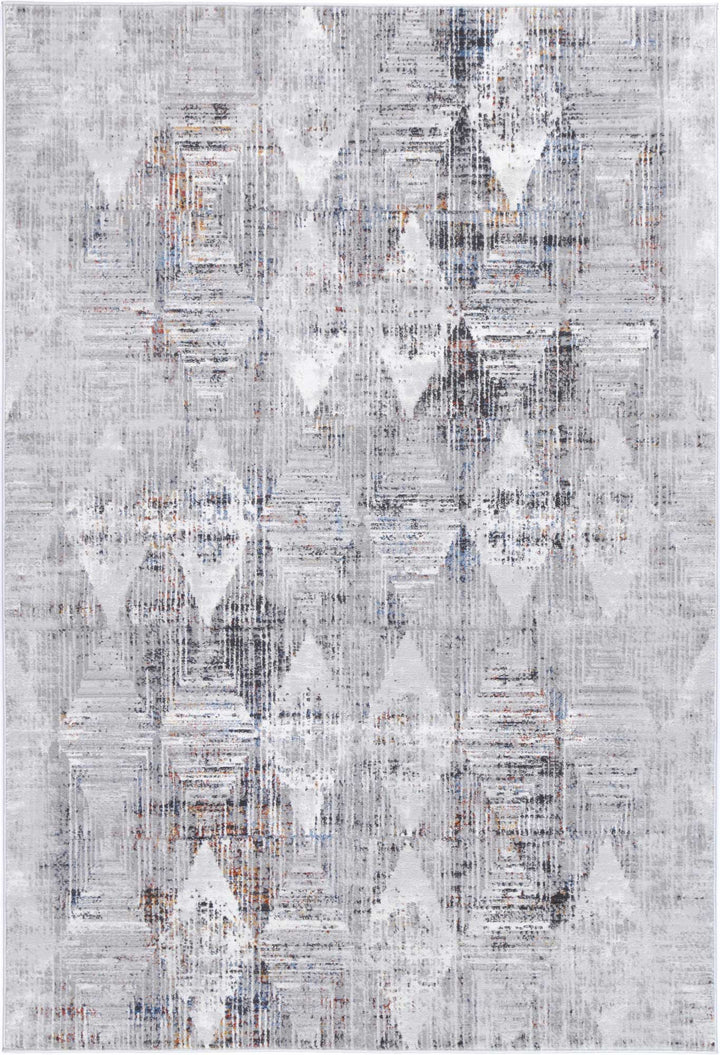 Madison Grey Multi Diamond Transitional Rug