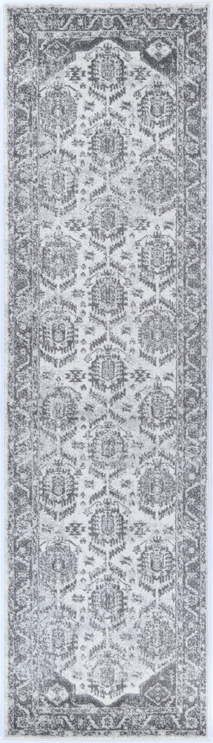 Cosquer White Grey Traditional Rug