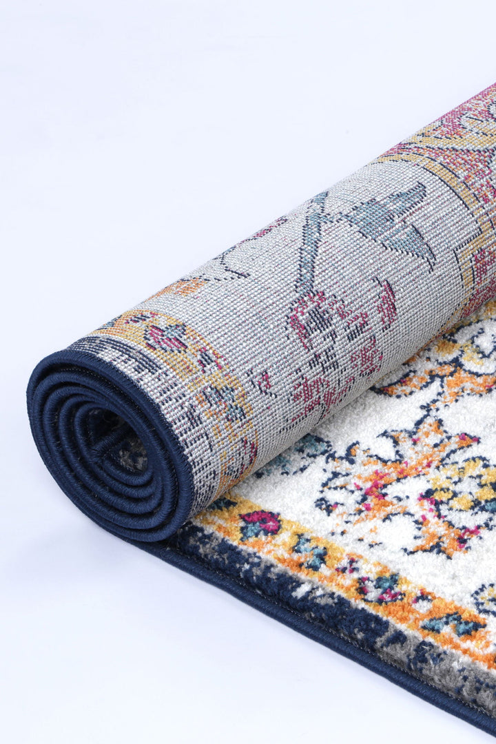 Providence Oriental Blue Terracotta Rug