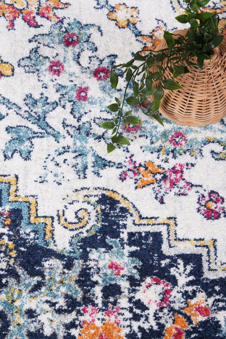 Providence Oriental Blue Terracotta Rug