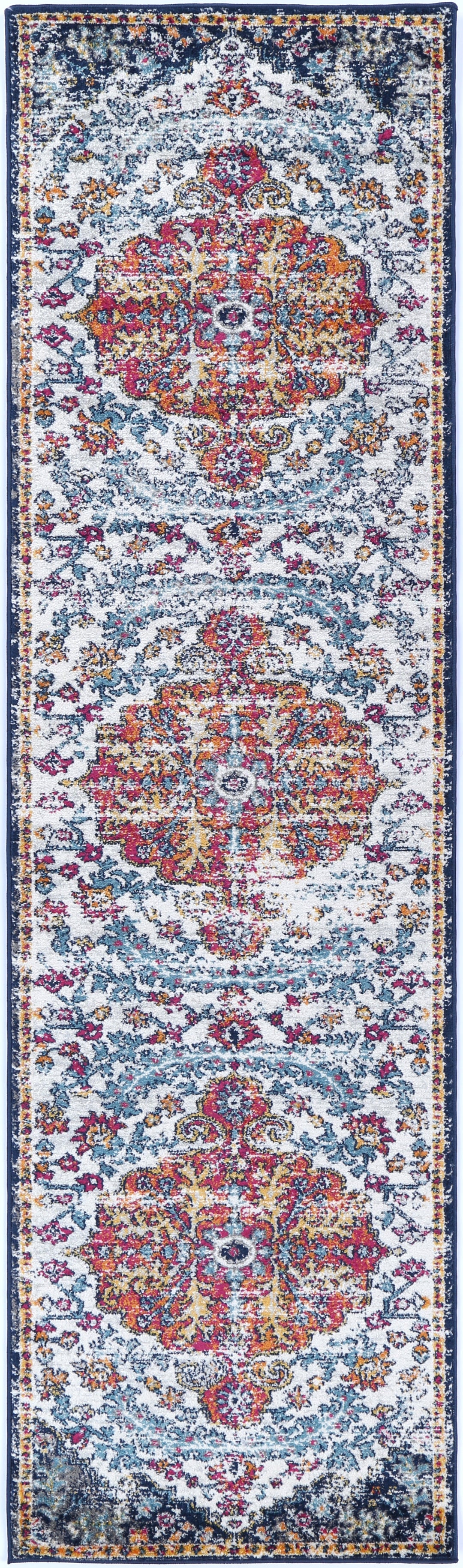 Providence Oriental Blue Terracotta Rug