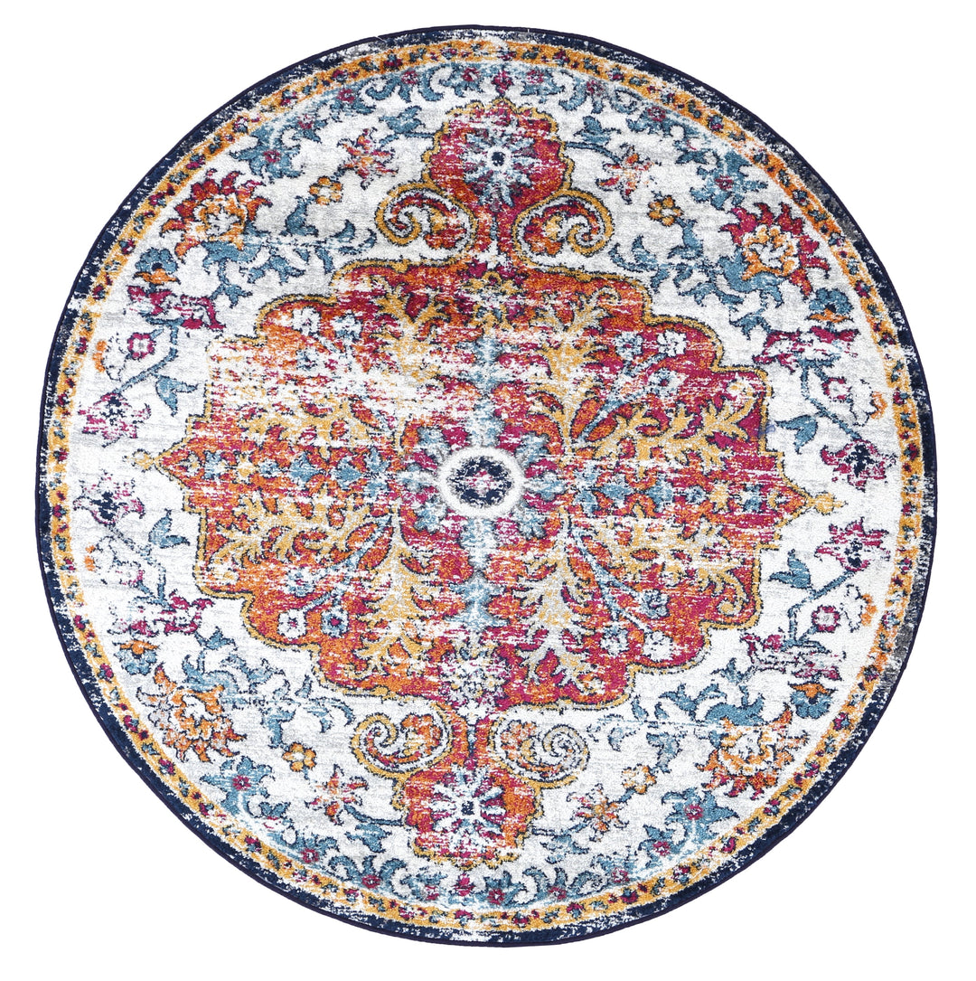 Providence Oriental Blue Terracotta Rug