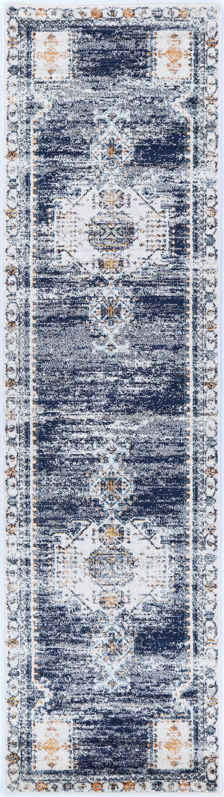 Providence Dark Blue Cream Rug