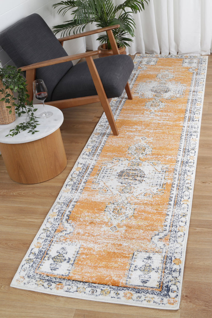 Providence Terracotta Cream Rug