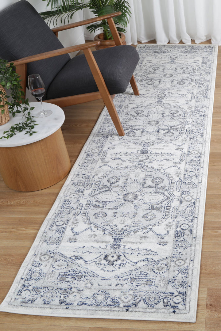 Gaul Grey White Rug