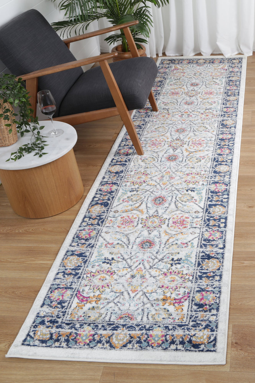 Providence Cream Blue Rug