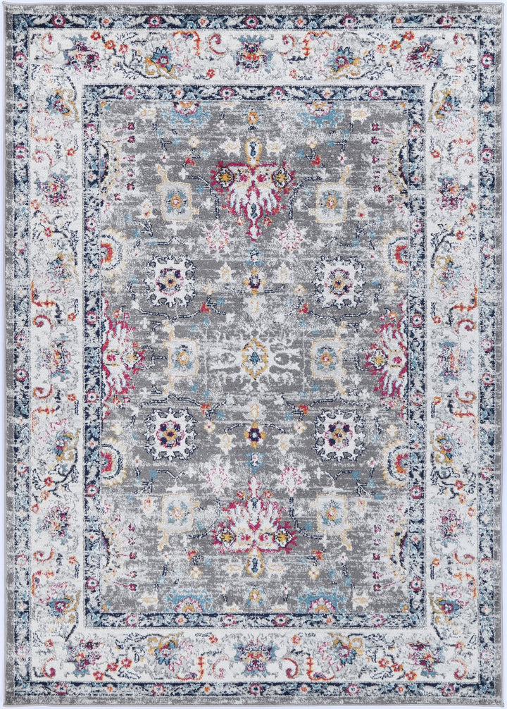 Somerset Grey Multi Traditional Rug