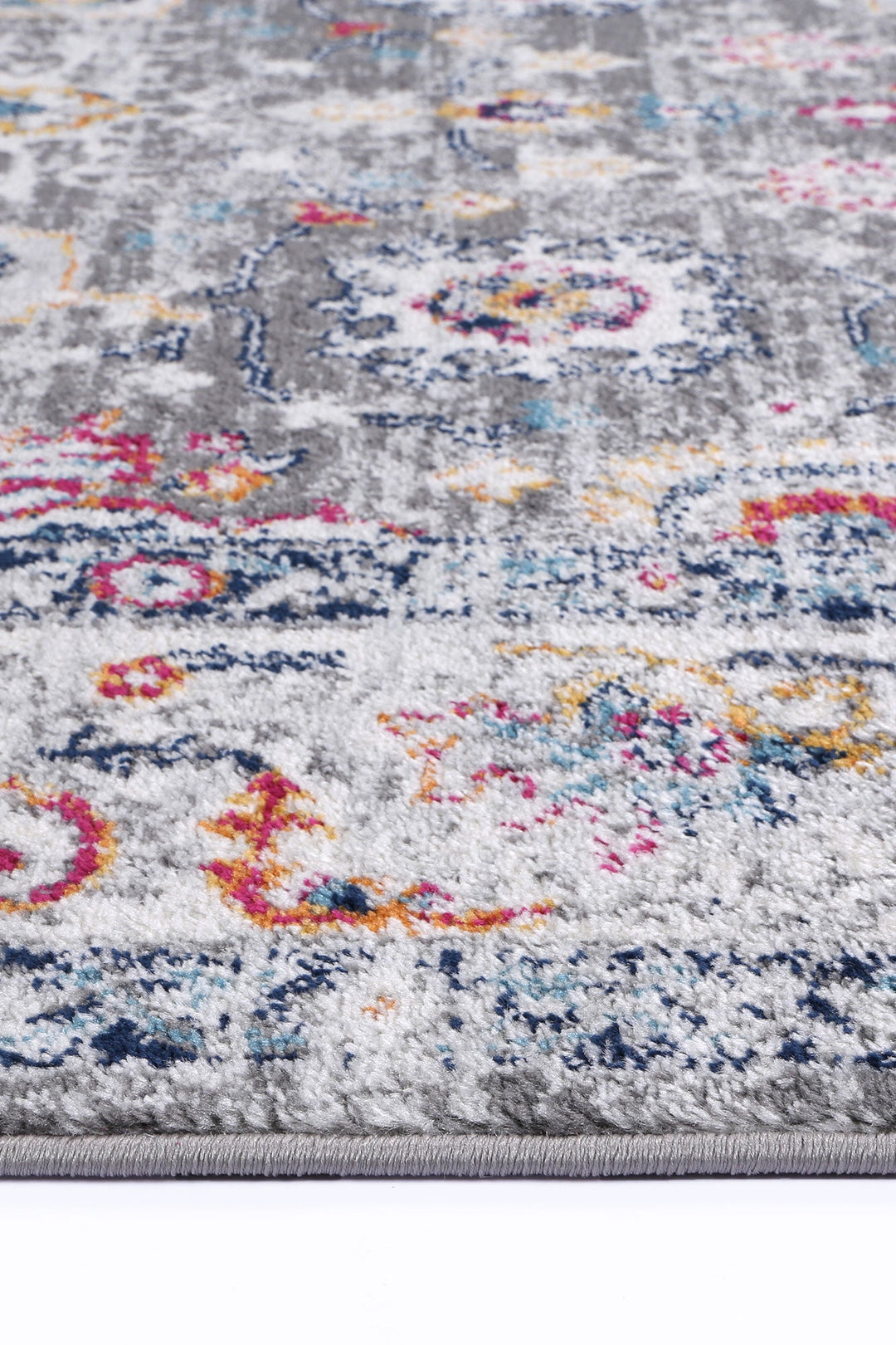 Somerset Grey Multi Traditional Rug