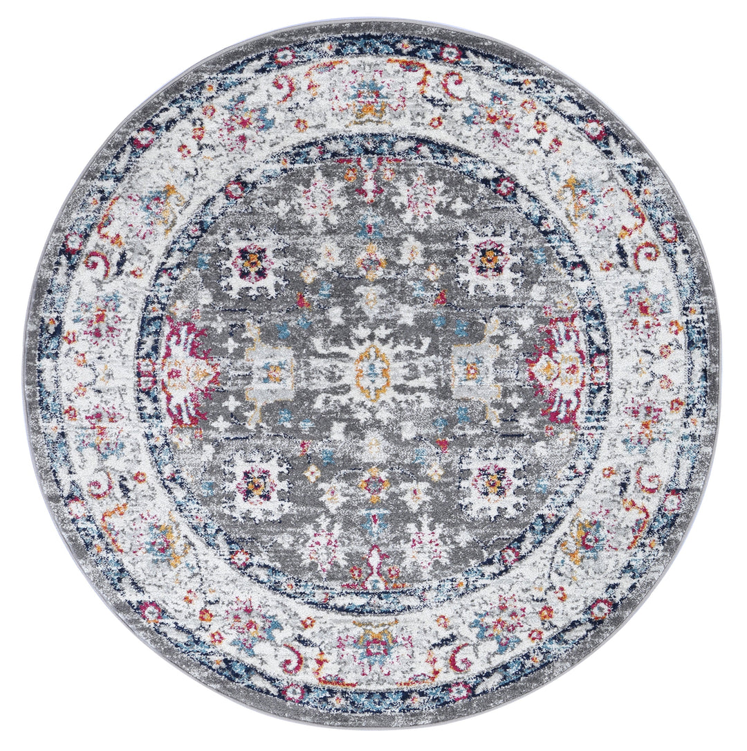 Somerset Grey Multi Traditional Rug