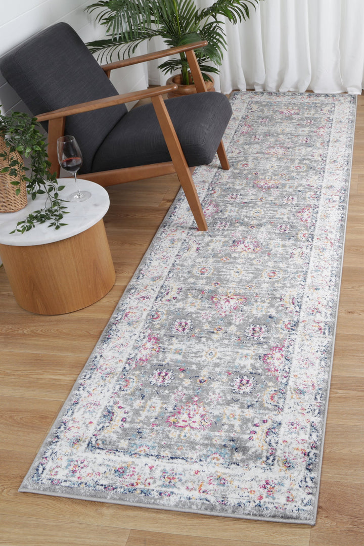 Somerset Grey Multi Traditional Rug