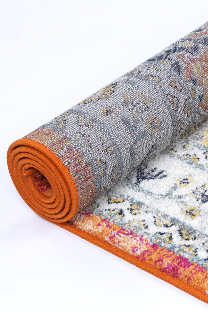 Pagnol Rust Multi Traditional Rug