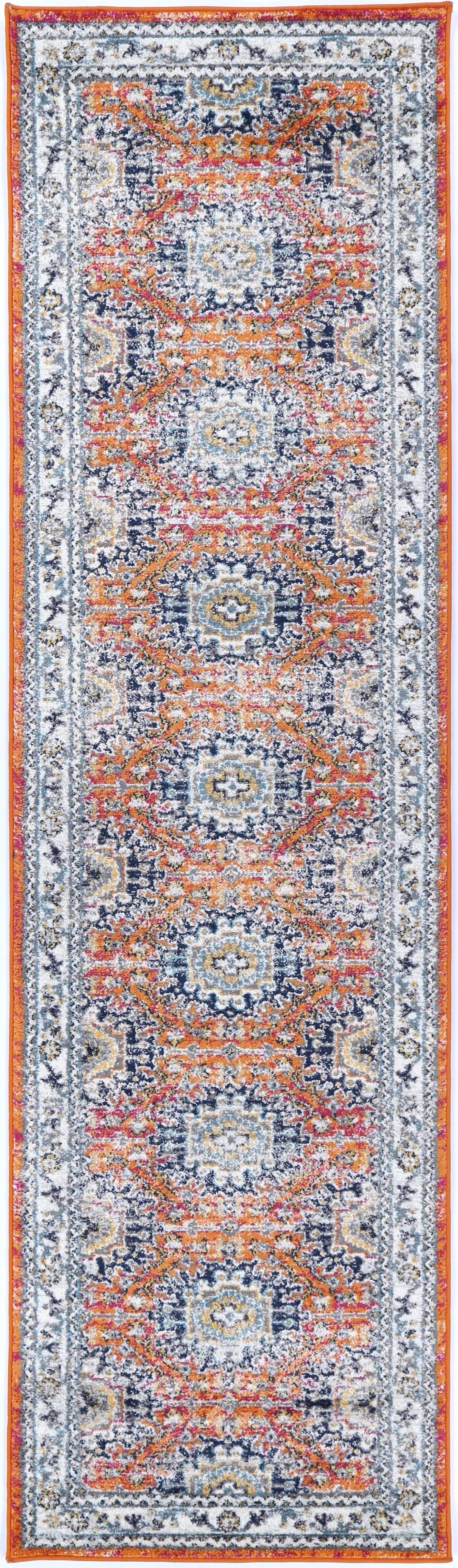 Pagnol Rust Multi Traditional Rug