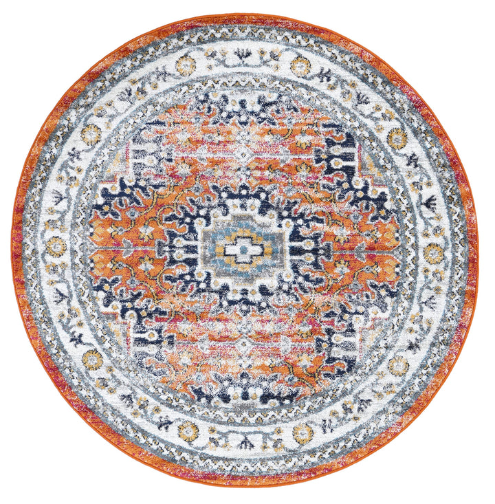 Pagnol Rust Multi Traditional Rug