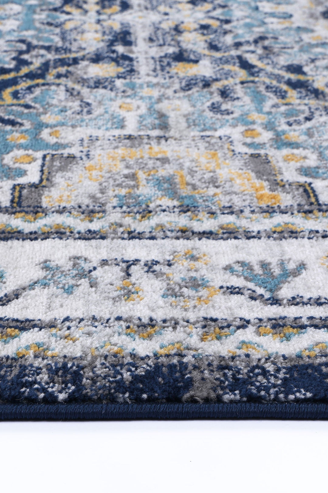 Ventoux Navy Multi Traditional Rug