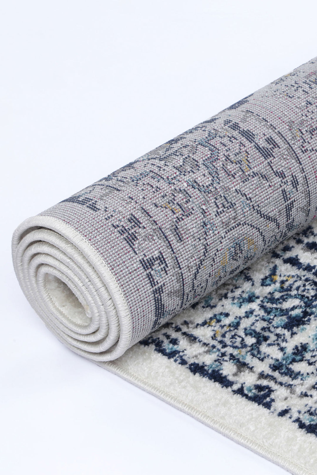 Alpes Navy Multi Traditional Rug