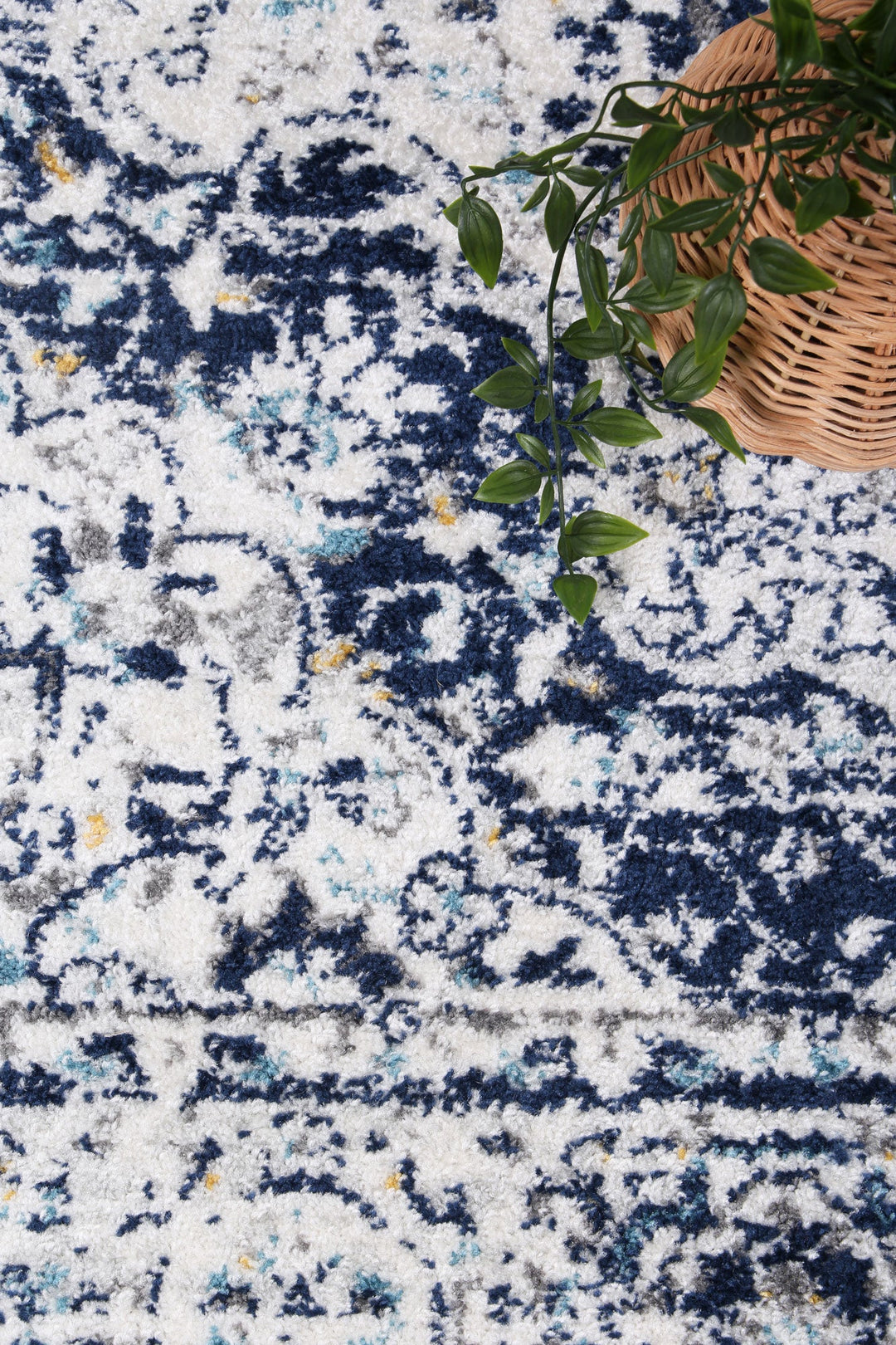 Alpes Navy Multi Traditional Rug