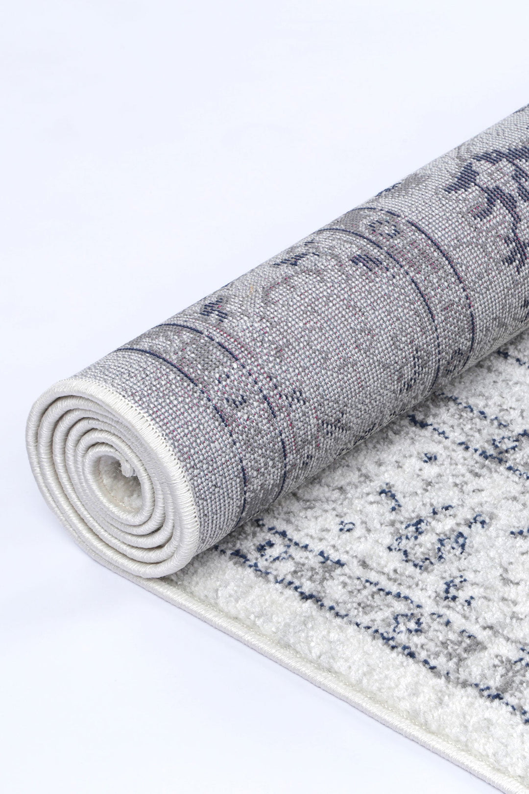 Vallonnet Cream Navy Floral Rug
