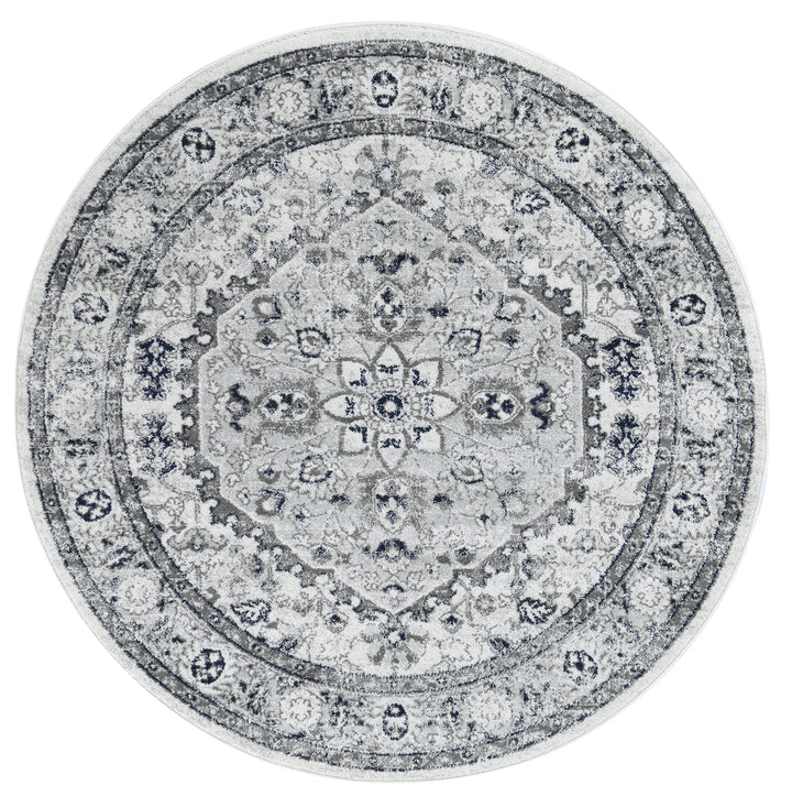 Vallonnet Cream Navy Floral Rug